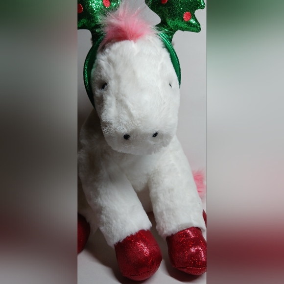 FAO Schwarz Pony with Tree Headband 12" Stuffed Animal - Picture 3 of 4
